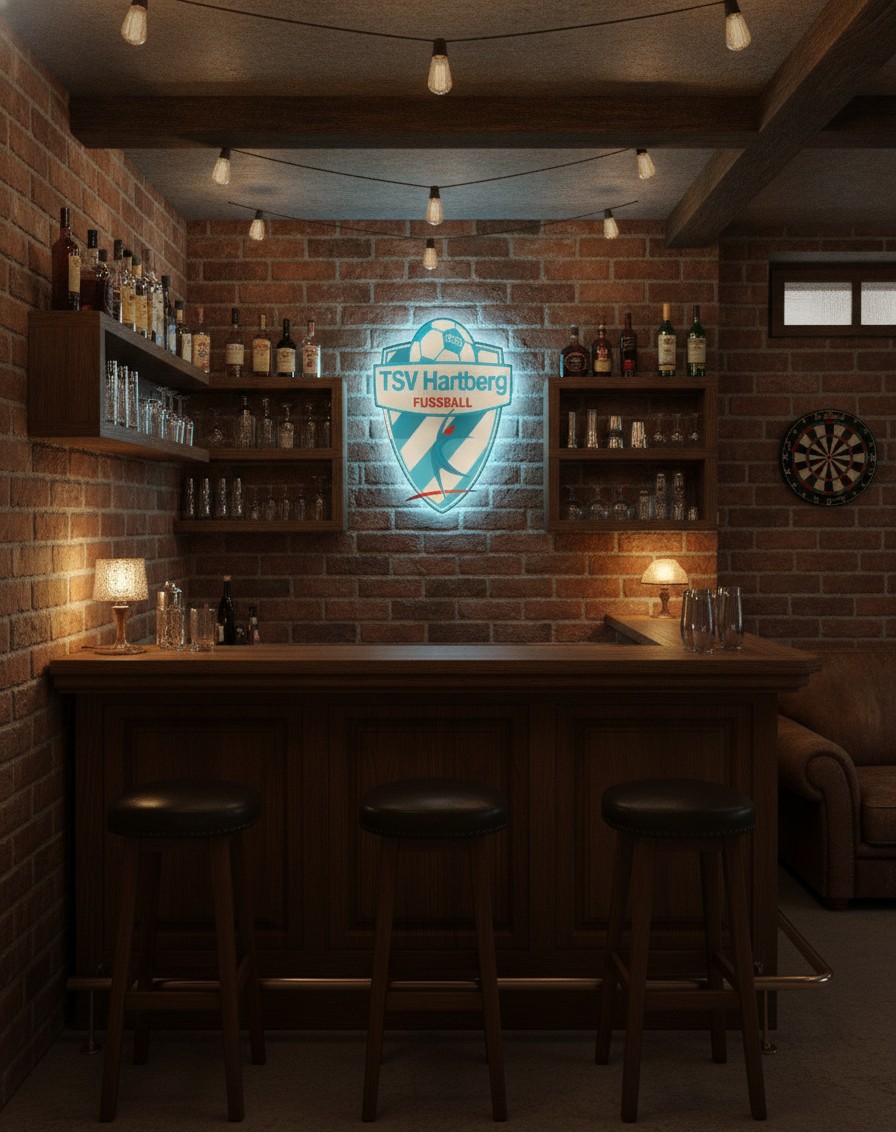 TSV Hartberg LED-Leuchtschild Wanddeko Fandeko Geschenk - Mockup