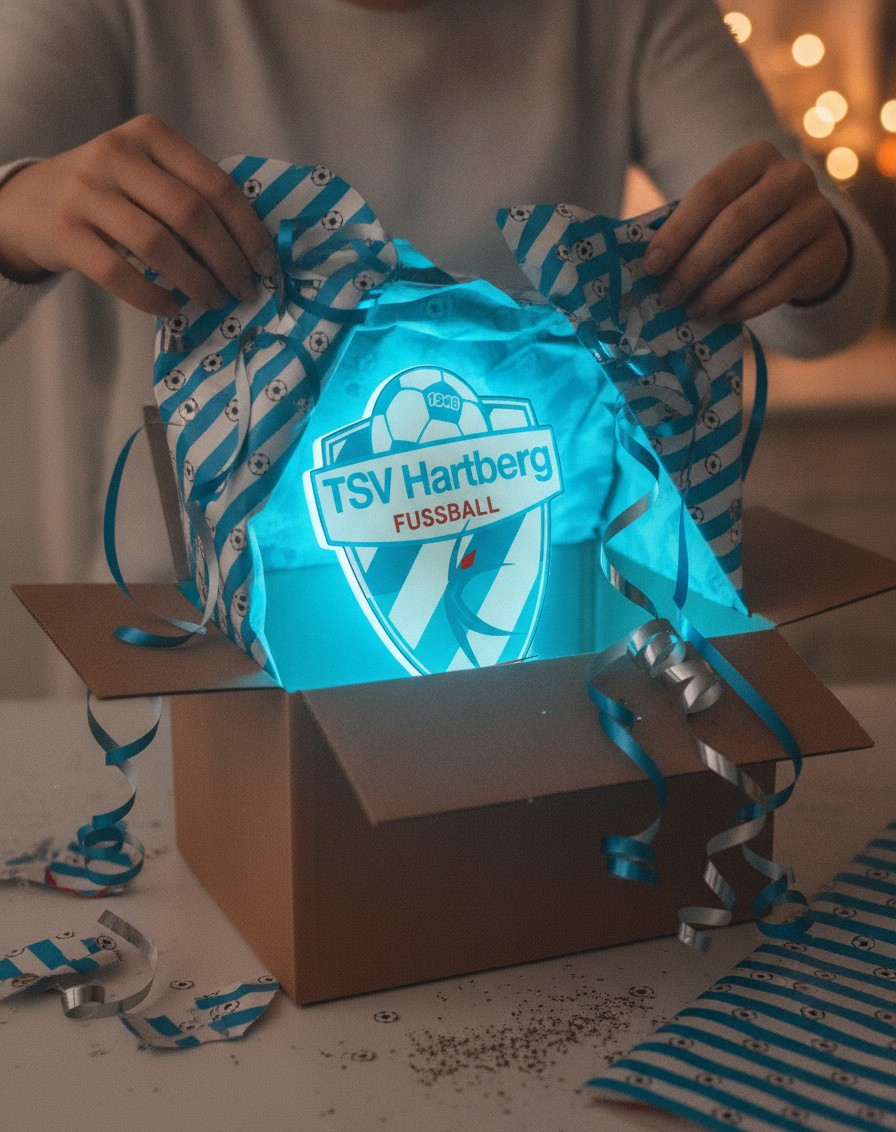 TSV Hartberg LED-Leuchtschild Wanddeko Fandeko Geschenk - Mockup