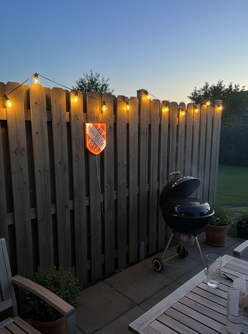 TSV Havelse LED-Leuchtschild Wanddeko - Mockup