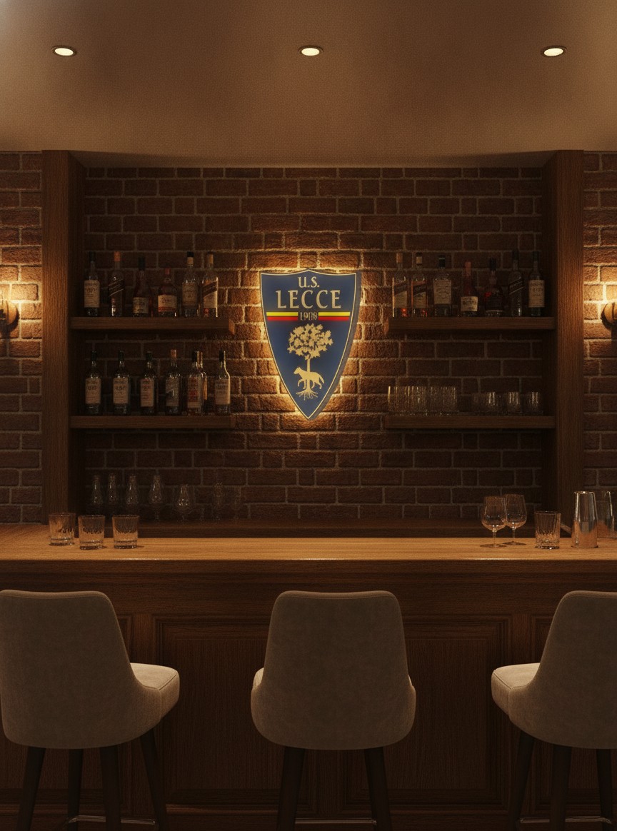 US Lecce LED-Leuchtschild Wanddeko Fandeko Geschenk - Mockup