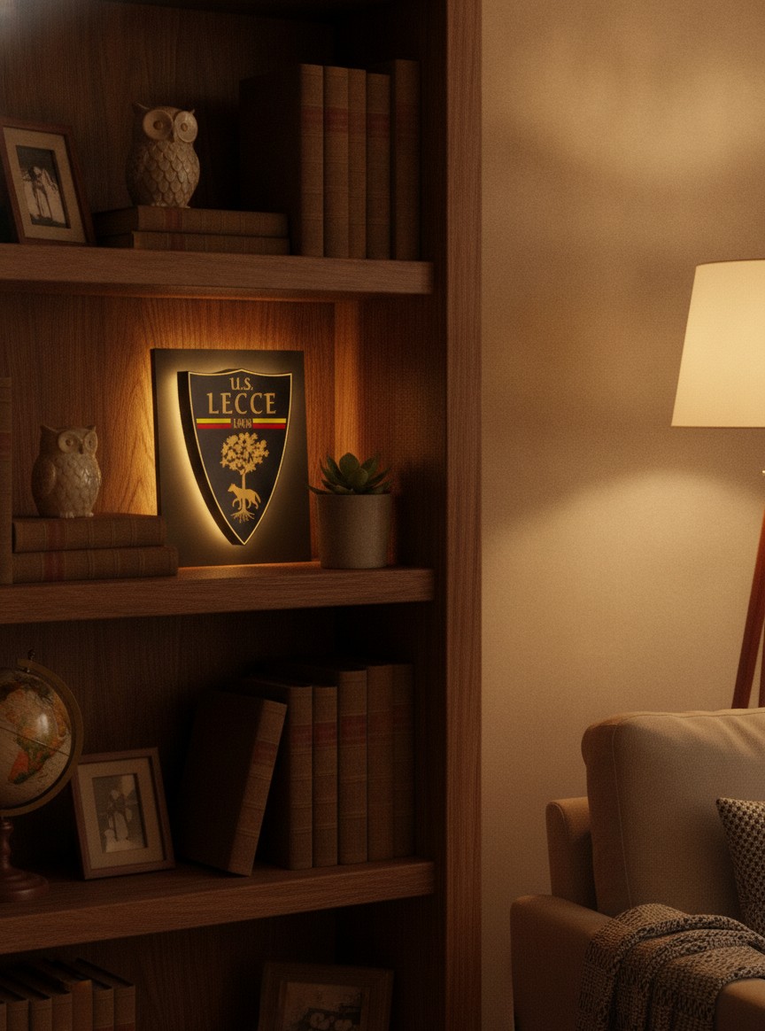 US Lecce LED-Leuchtschild Wanddeko Fandeko Geschenk - Mockup