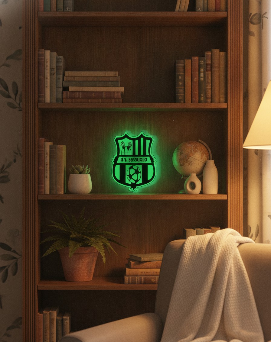 US Sassuolo LED-Leuchtschild Wanddeko Fandeko Geschenk - Mockup