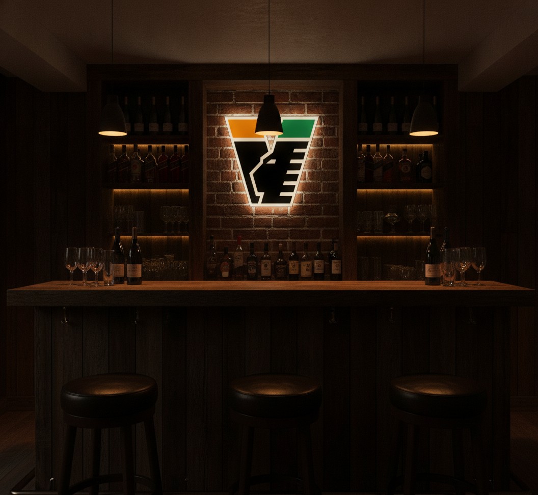 Venezia FC LED-Leuchtschild Wanddeko Fandeko Geschenk - Mockup
