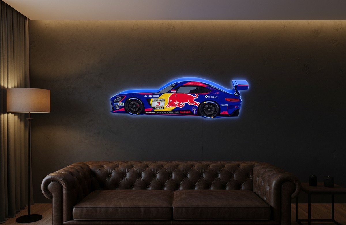 Verstappen Red Bull AMG GT3 LED-Lichtbox - Mockup
