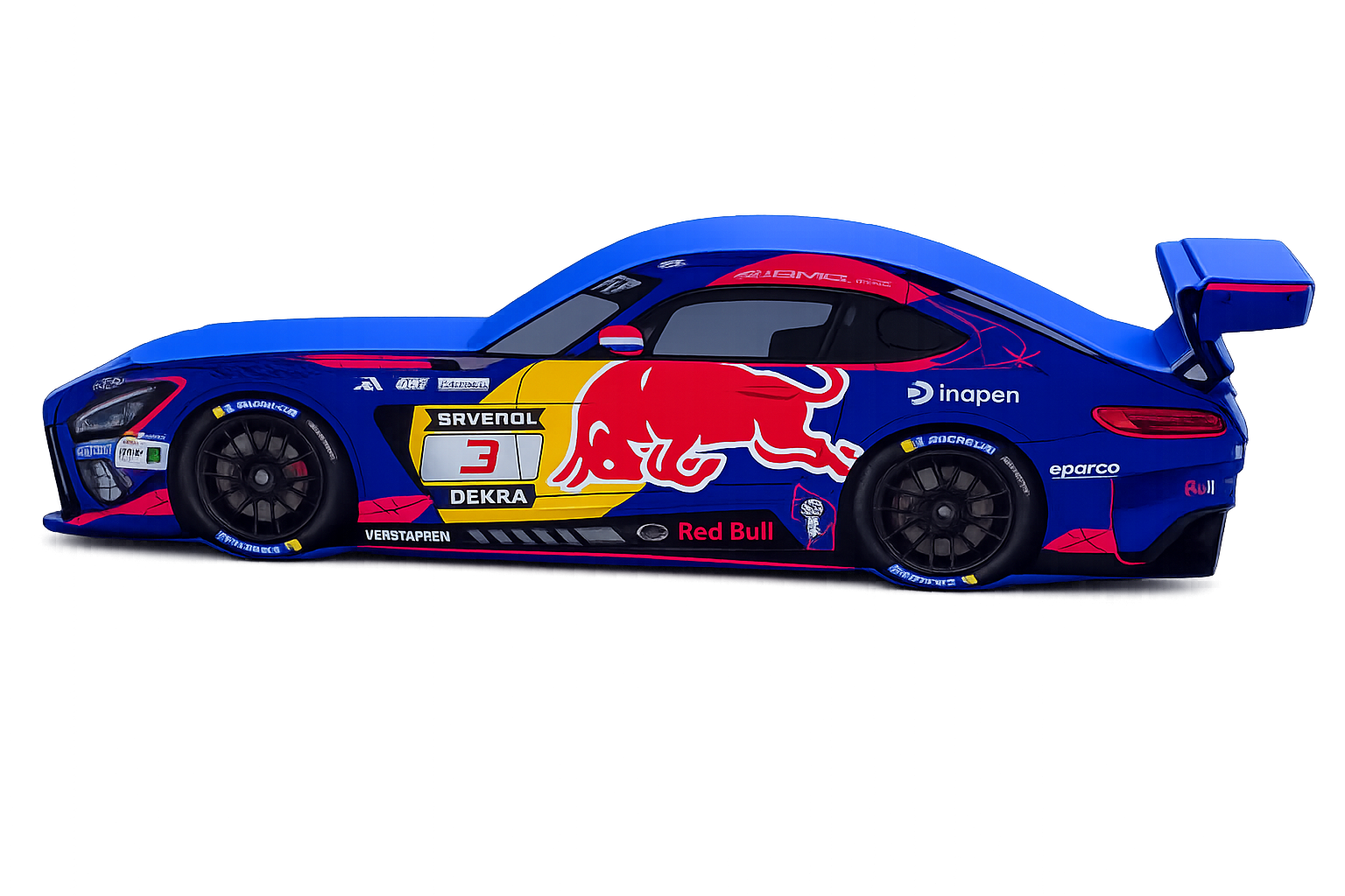 Verstappen Red Bull AMG GT3 LED-Lichtbox – Red Bull Mercedes-AMG GT3 #3 Verstappen Motorsport Wanddeko