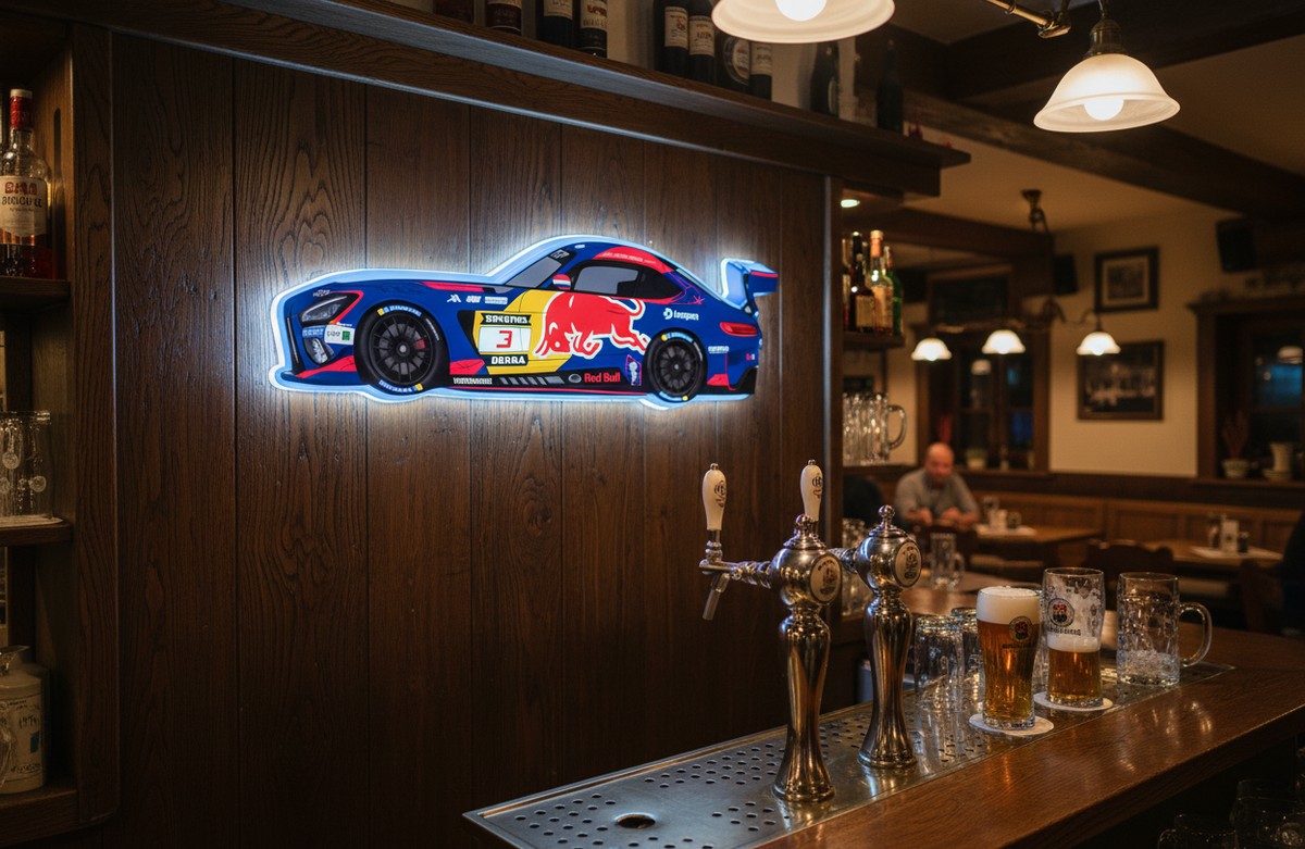 Verstappen Red Bull AMG GT3 LED-Lichtbox - Mockup