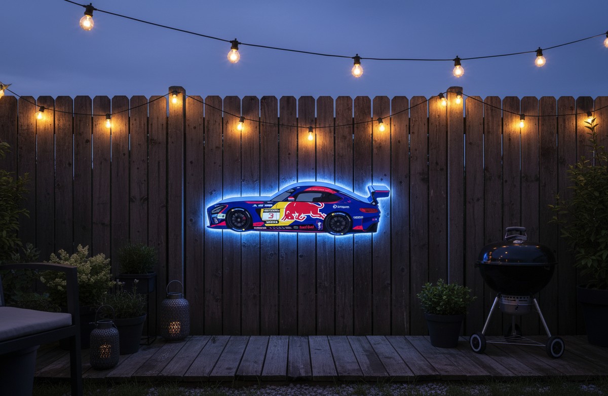 Verstappen Red Bull AMG GT3 LED-Lichtbox - Mockup