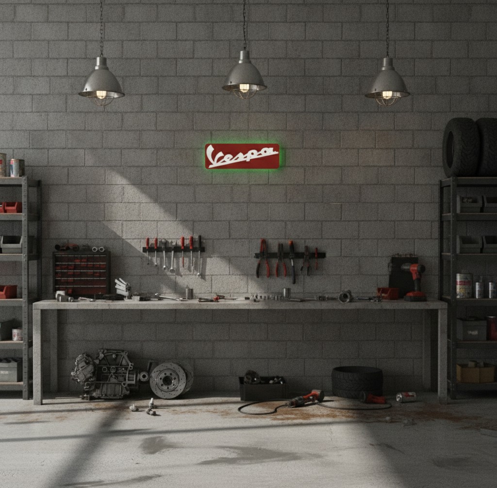 Vespa LED-Leuchte I - Mockup