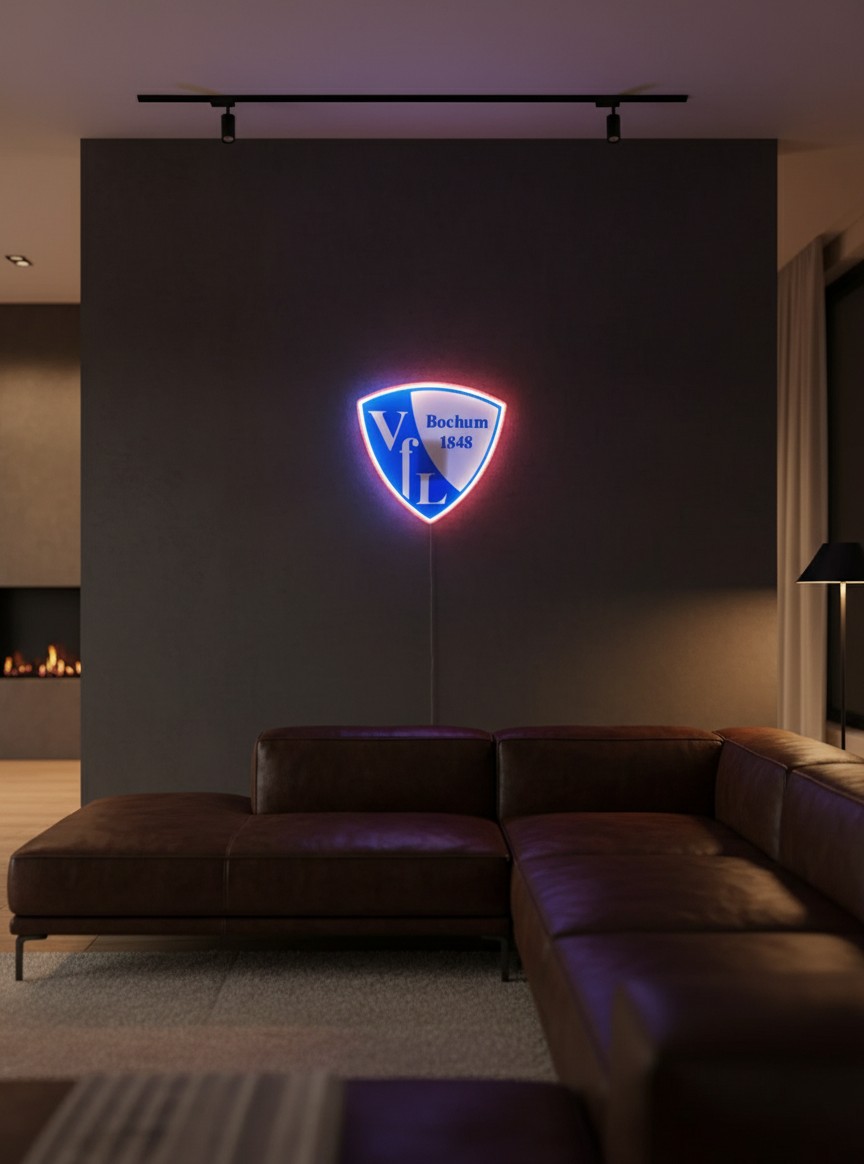 VfL Bochum LED-Leuchtschild Lampe Fandeko - Mockup