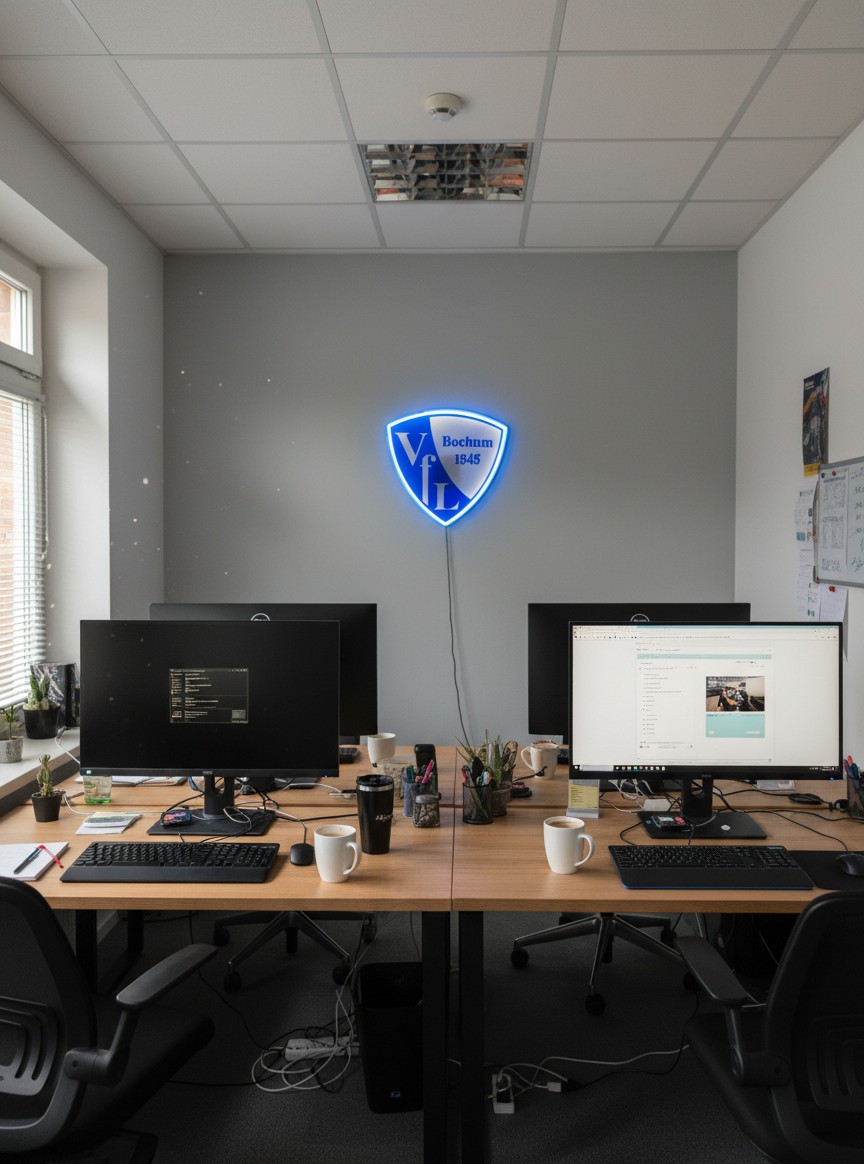 VfL Bochum LED-Leuchtschild Lampe Fandeko - Mockup