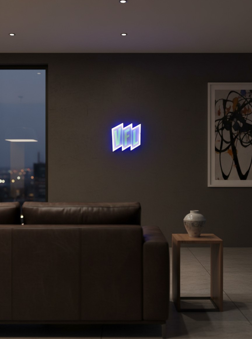 VfL Osnabrück LED Leuchtschild Wanddeko - Mockup