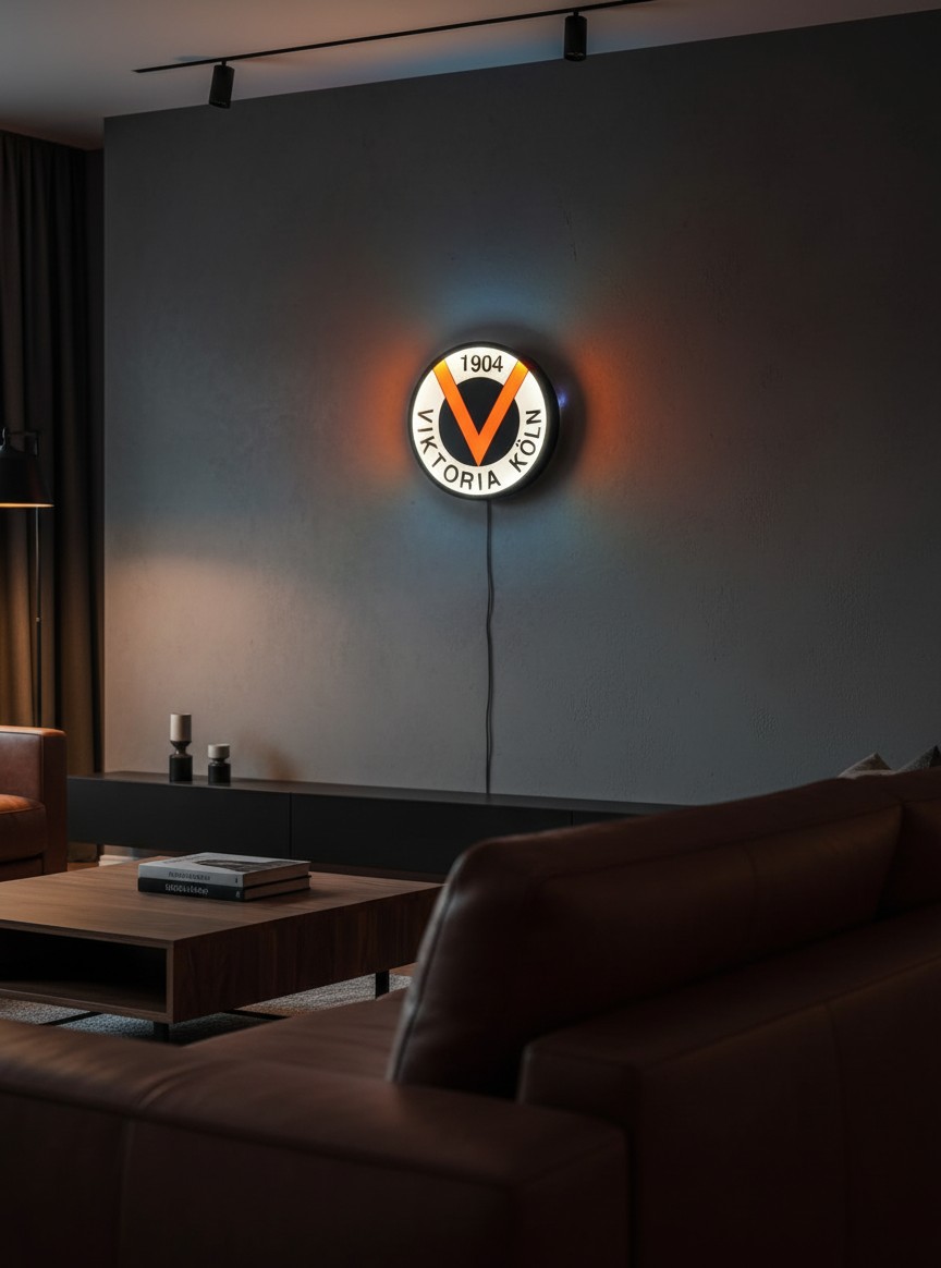 Viktoria Köln LED Lampe Leuchtschild Wanddeko - Mockup