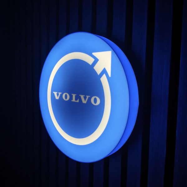Volvo LED-Leuchtschild Wanddeko Autodeko Geschenk
