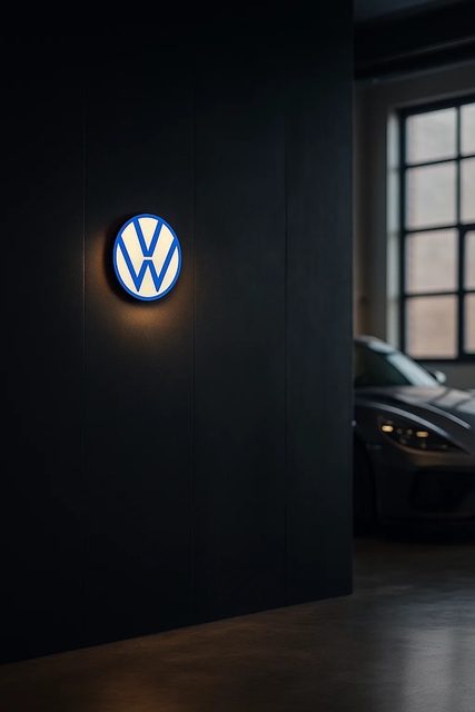 VW LED-Leuchtschild Wanddeko Autodeko Geschenk