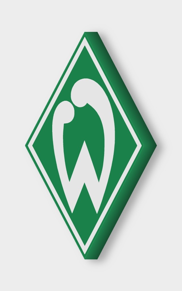 Werder Bremen LED-Leuchtschild ausgeschaltet