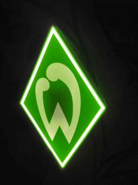 Werder Bremen LED Wanddeko mit Standfuß