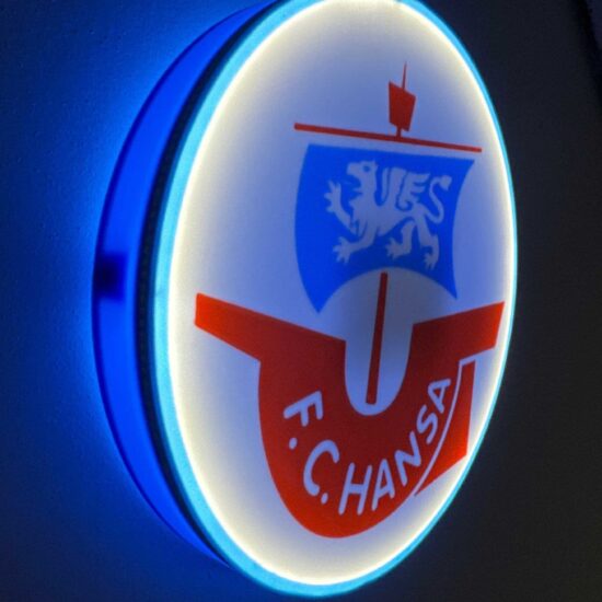 FC Hansa Rostock LED-Leuchtschild