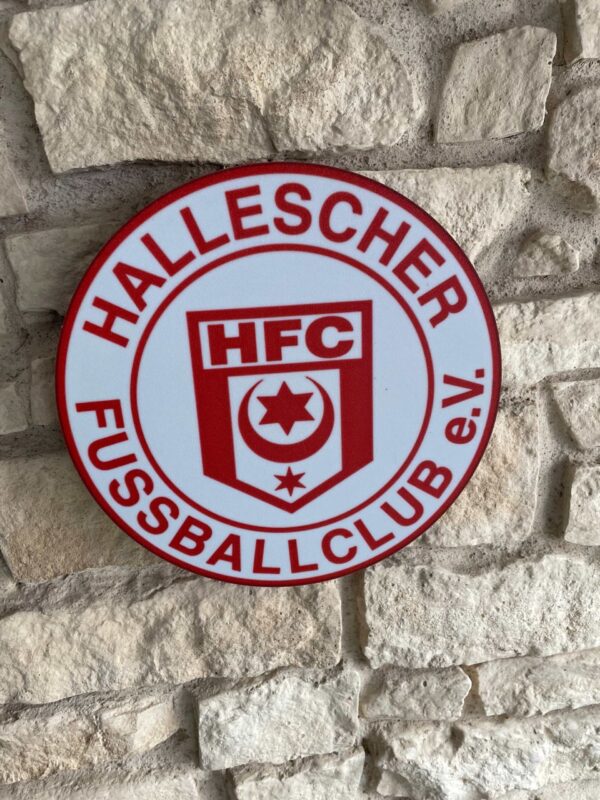 Hallescher FC LED-Leuchtschild Fandeko Geschenk – Bild 6