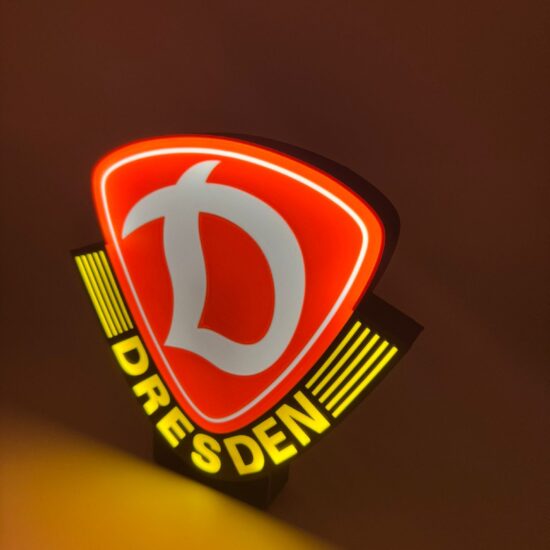 Dynamo Dresden LED-Leuchtschild-Leuchtschild Fandeko Geschenk