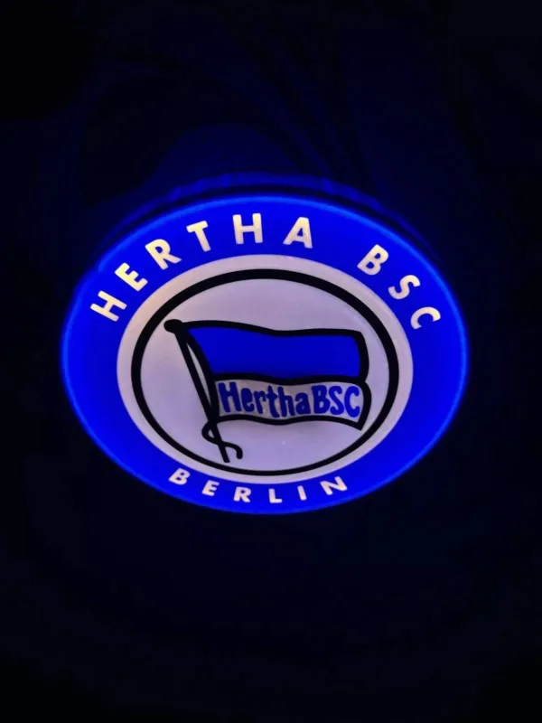 Hertha BSC Berlin LED-Leuchtschild Lampe Fandeko – Bild 4